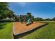 Well-maintained playground with slides, swings, and a cushioned surface for safe and enjoyable outdoor play at 2143 Edelweiss Loop, Trinity, FL 34655