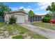 Charming home exterior featuring a well-maintained lawn, driveway, and screened in porch at 3547 Odom Dr, New Port Richey, FL 34652