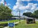 Betmar Club House No.2 featuring a well-manicured lawn and clear signage for a 55 and older community at 37229 Lois Ave, Zephyrhills, FL 33542