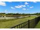 Scenic backyard view featuring lush greenery and a tranquil pond, perfect for nature lovers at 3972 Wisdom Trl, Land O Lakes, FL 34638