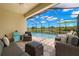 Relaxing screened lanai with a private pool and lovely views of the backyard at 3972 Wisdom Trl, Land O Lakes, FL 34638
