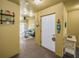 Inviting entryway welcomes you into a bright living area with stylish decor and a relaxed, beach-themed atmosphere at 5529 White Marlin Ct, New Port Richey, FL 34652