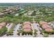 Extensive aerial view of a complex with easy water access and lots of trees at 5705 Baywater Dr # 5705, Tampa, FL 33615