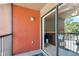 Outdoor balcony overlooking the living room of the house at 5705 Baywater Dr # 5705, Tampa, FL 33615