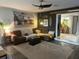 Inviting living room featuring a comfortable sectional sofa and stylish decor at 6741 4Th Ave N, St Petersburg, FL 33710