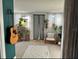 Bright living room with lots of plants and natural light at 6741 4Th Ave N, St Petersburg, FL 33710