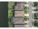 Aerial view of the home from above at 7912 Yale Harbor Dr, Wesley Chapel, FL 33545