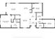 Detailed floor plan showcasing layout with dimensions for primary bedroom, kitchen, and living room at 8496 Starlight Loop, Parrish, FL 34219