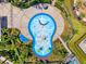 Aerial shot of a community splash pad with fun water features and vibrant colors at 8496 Starlight Loop, Parrish, FL 34219