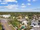 Bird's eye view shows location of the property, its appealing yard, nearby homes, and busy thoroughfare in the community at 1020 38Th N Ave, St Petersburg, FL 33704