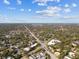 Wide-angle aerial view displaying community streets and neighborhood homes, showing the property's tranquil suburban setting at 1020 38Th N Ave, St Petersburg, FL 33704