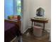 The bedroom features a vanity, a window seat, and hardwood floors at 1020 38Th N Ave, St Petersburg, FL 33704