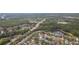 Aerial view of neighborhood homes surrounded by lush trees, ponds and roadways at 12204 Coldstream Ln, Tampa, FL 33626
