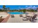 Inviting community pool with ample seating and lush landscaping for relaxation at 13111 Bahia Grass Ln, Riverview, FL 33579