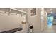 Hallway boasts coat rack, storage, and easy access to the rest of the home at 17015 Coral Key Dr, Nokomis, FL 34275