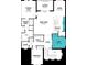 Detailed floorplan shows kitchen, great room, balcony, primary suite, and bedroom at 17420 Moonflower Dr # 203, Venice, FL 34293