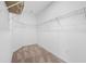 Walk in closet with a carpeted floor and built-in wire shelving at 17618 Cortes Creek Blvd, Spring Hill, FL 34610