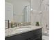 Bathroom with granite countertops, and a shower with a bathtub at 18428 Malinche Loop, Spring Hill, FL 34610