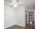 Cozy bedroom with wood-look flooring and closet at 2353 Shelley St # 6, Clearwater, FL 33765