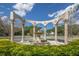 Beautiful fountain with an arched colonnade, perfect for relaxing at 2447 Ecuadorian Way # 11, Clearwater, FL 33763