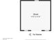 Floor plan showcases dimensions of detached shed at 3542 Castle Dr, Zephyrhills, FL 33540