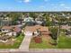 Aerial view of neighborhood with waterfront homes and canal access at 3932 Shore Acres Ne Blvd, St Petersburg, FL 33703