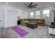 Inviting bonus room featuring a sleeper bed tucked neatly against the wall and natural light at 3952 Aldea Way, Wesley Chapel, FL 33543