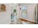 Inviting entryway leads to dining area and features stylish flooring and a glass-paneled door at 4324 S Clark Ave, Tampa, FL 33611