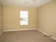 Cozy bedroom with neutral carpet, natural light from window, and ample space for furnishings at 5110 Sunridge Palms Dr, Tampa, FL 33617