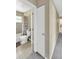 Neutral bathroom with tile flooring, tile shower, and a standard toilet at 6104 Palm Ave, Gibsonton, FL 33534