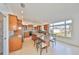 Beautiful kitchen with granite countertops, tile backsplash and center island at 710 116Th Ave, Treasure Island, FL 33706