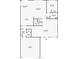 Downstairs floor plan featuring kitchen, living room, garage, laundry and breakfast nook at 7249 Bridgeview Dr, Wesley Chapel, FL 33545