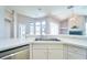 The kitchen features a stainless steel sink and is open to the living room at 10219 Millport Dr, Tampa, FL 33626