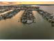 Stunning aerial view of waterfront homes, showcasing its prime location and serene surroundings at 11000 8Th E St, Treasure Island, FL 33706