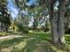 Lush backyard with mature trees, offering privacy and shade; great for outdoor enjoyment at 12510 Sparkleberry Rd, Tampa, FL 33626