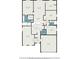 Detailed floor plan showcasing the layout of the home, including room dimensions and features at 12510 Sparkleberry Rd, Tampa, FL 33626