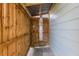 This private outdoor shower features a stylish rain shower head, perfect for rinsing off after a swim or beach visit at 14409 Birch St, Hudson, FL 34667