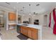 Spacious kitchen with a marble island, stainless steel appliances, and an open layout at 14610 Mondavi Ct, Tampa, FL 33626