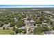 Beautiful aerial view showcasing the neighborhood's lush tree canopy and surrounding residential properties at 212 W Powhatan Ave, Tampa, FL 33604