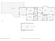 Floor plan depicting the layout of the house, including bedrooms, living spaces, and a detached garage at 212 W Powhatan Ave, Tampa, FL 33604