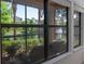 Lake view from the porch windows showcasing trees, plants, and bodies of water at 2173 Tuscany Trce # 8, Palm Harbor, FL 34683