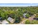 Picturesque neighborhood with lush greenery, highlighting the tranquil setting of residential living from above at 2911 N Jefferson St, Tampa, FL 33602