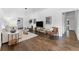 Bright living room with hardwood floors, contemporary decor, and ample natural light at 2911 N Jefferson St, Tampa, FL 33602