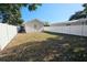 Backyard with privacy fence and small patch of grass at 3615 W Cherry St, Tampa, FL 33607