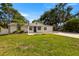 Charming home with well-manicured lawn, an American flag, and a driveway, presenting curb appeal at 4208 W Bay Vista Ave, Tampa, FL 33611