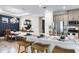 Modern kitchen with stainless steel appliances, breakfast bar, and ample counter space at 4286 Cairoli Ct, Wesley Chapel, FL 33543