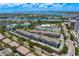 Expansive aerial view of Harbour Place highlighting the community's layout and access to water at 501 Knights Run Ave # 5103, Tampa, FL 33602