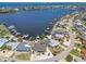 Aerial view of waterfront homes, canals, and boating community at 6322 Cocoa Ln, Apollo Beach, FL 33572