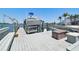 Private boat dock featuring a boat lift and ample space for outdoor enjoyment at 6322 Cocoa Ln, Apollo Beach, FL 33572