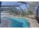 Enjoy the sunshine year-round in this screened pool area featuring a relaxing spa at 7600 Drew Oak Dr, Seminole, FL 33772